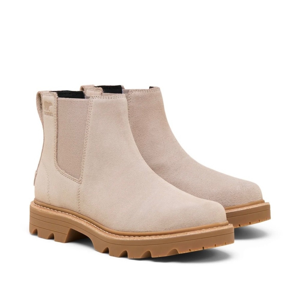 Sorel Revel RD Chelsea WP Waterproof Suede Boots Crushed Clay Gum Sz 8.5